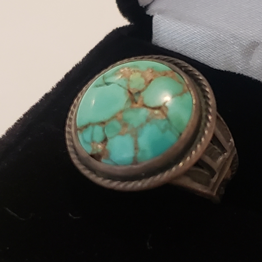 Vintage rings Silver - Tuquioise and Chalcedony